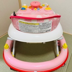 超美品！歩行器　ピンク　エンジョイウォーカーステップ2の画像