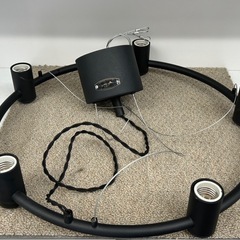 ★北九州、福岡市周辺配送可【ハモサ】ボルドーシャンデリア ペンダントライト [GL-007] ブラック 【3ヶ月保証付き】💳自社配送時🌟代引き可💳※現金、クレジット、スマホ決済対応※   の画像