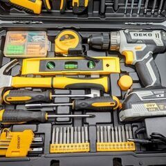 再8　工具セット ドリルドライバー 【186本組】 電動ドライバ―セット DECOの画像