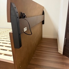美品　ニトリ ダブル ベッドフレームの画像