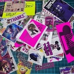 アメキャラ𝐓𝐡𝐚𝐧𝐤 𝐲𝐨𝐮 シールの画像
