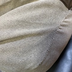 体にフィットするソファ 無印良品 人をダメにするソファ ビーズクッション　ビーズ補充済みカバー付きの画像