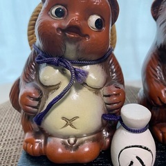 信楽焼　置物　置き物　狸　たぬきの画像