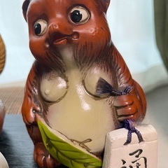 信楽焼　置物　置き物　狸　たぬきの画像