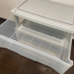 【受渡決定済⠀】衣類収納ケース ワイドチェスト3段の画像
