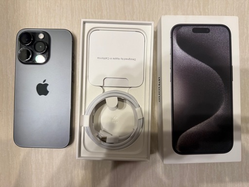 iPhone 15 Pro ブラック 256GB 箱付き