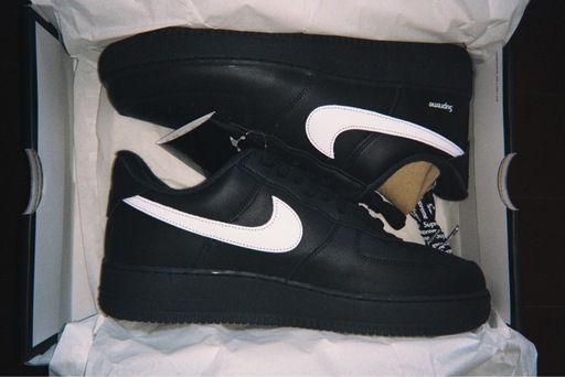 Supreme×Nike Air Force1 Low Black 28cm