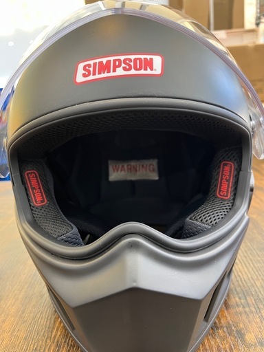 《 美品 》SIMPSON マットブラック ヘルメット