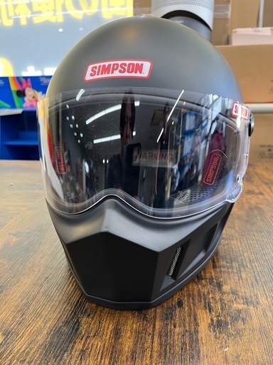 《 美品 》SIMPSON マットブラック ヘルメット