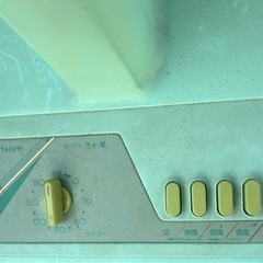 昭和レトロ　HITACHI H-31TS扇風機　グリーン　レトロカラー　動作品の画像