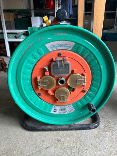 日動工業 コードリール 100V 防雨防塵型 温度センサー付 漏電保護専用ブレーカー付 50m NW-EB53 電工ドラム