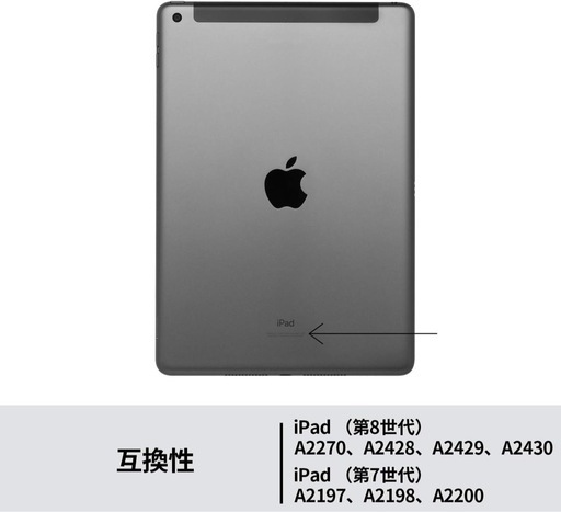 『動作確認済み・トラックパッド付き！iPad 10.2インチ対応キーボードケース』