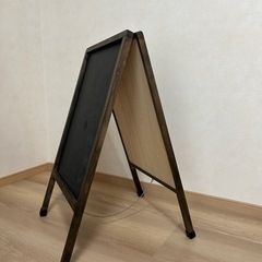 A型　両面　ブラックボード　木製の画像