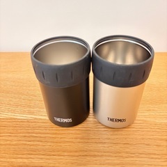 サーモス　THERMOS　保冷缶ホルダー　2個セット　ステンレスの画像
