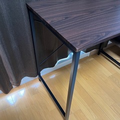 1人用デスク(ブラウン)の画像