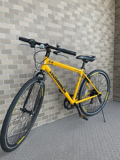 HUMMER ハマー 自転車 イエロー 7段変速　CRB7007S-DK　700C　クロスバイク