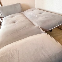 【クッション付】2人掛けソファの画像