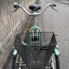 BRIDGESTONE 三輪自転車 minna 前16/後20インチ 前カゴ後ろ荷台付 ブリジストン の画像