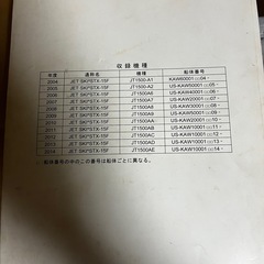 カワサキ　STX-15F サービスマニュアル　ジェットスキー
の画像