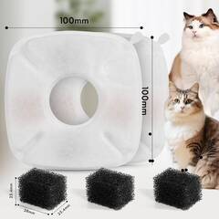 【新品・未使用】FIRIK 猫 給水器 フィルター 交換用 8+8枚入 活性炭+イオン交換樹脂 フィルター 2.8L/2L/4L対応 個別包装 犬・猫用専用の画像