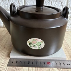 【未使用】　 土瓶 (漢方薬煎治土瓶) 母こころ　直火OK 1500ccの画像