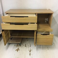  25052  キッチンカウンター　食器棚　カウンターボード　幅120cm アデペシュ   ◆大阪市内・東大阪市他 6,000円以上ご購入で無料配達いたします！◆ ※高槻・枚方方面◆西宮・尼崎方面◆生駒方面　それぞれ条件付き無料配送あり！            の画像