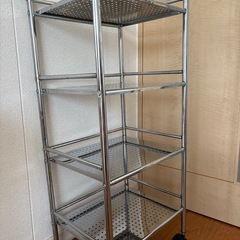 ステンレス　ワゴン　キャスター付きの画像