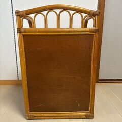 藤 ラタン チェスト アンティーク たんす 4段チェスト 棚の画像