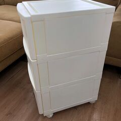 壁付きチェスト ニトリ 3段収納 キャスター付き 衣類収納🚚自社配送時💳代引き可🚚(現金、クレジット、スマホ決済対応)の画像