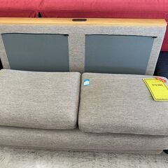 J3028　【リユースのサカイ柏店】　美品　二人掛けソファ　グレーの画像