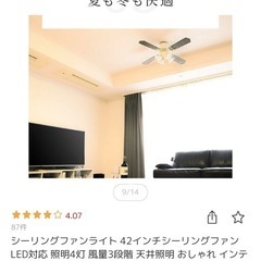 シーリングライト　ブラウン　リバーシブルの画像