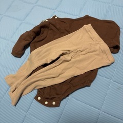70サイズ　ロンパース　セットアップの画像
