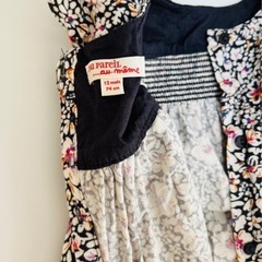 1才/74㎝　Du pareil Au Même秋冬ワンピースの画像