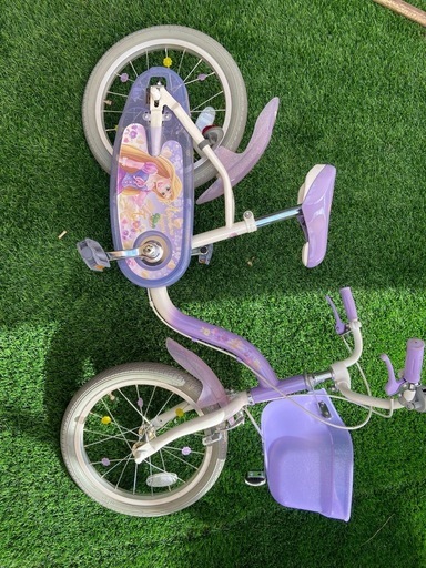 ラプンツェルの子供自転車