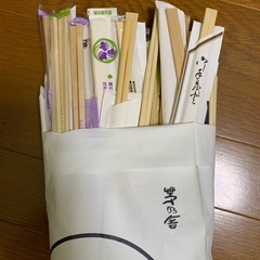 ラップの芯など　割り箸の画像