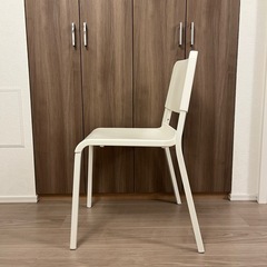 【差し上げます】IKEA チェア　ホワイトの画像