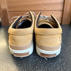 K2509-408 Timberland スニーカー ヌバック レザー キャメル 26cm キズ汚れ有りの画像