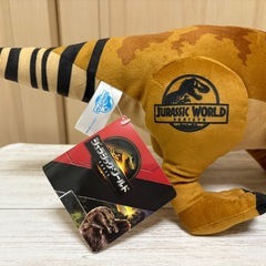 新品未使用 ジュラシック・ワールド／復活の大地 Lぬいぐるみ アクイロプス クレーンゲーム獲得品❁¨̮の画像
