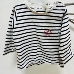 90㎝ SLAP SLIP長袖Tシャツ•デニムセットの画像