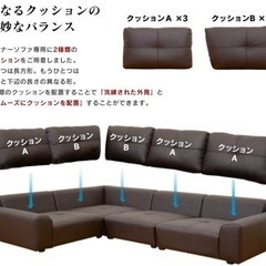 フロアコーナーソファの画像