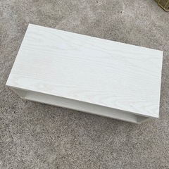 テレビ台　テレビボード　ミニテレビ台　棚　白　ホワイト　かっ【59×29×27.5】の画像