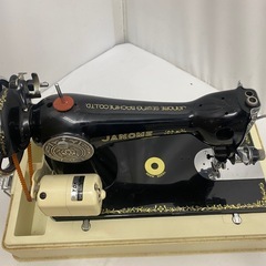動作OK JANOME/ジャノメ ミシン YM-40 フットペダルモーター ケース付 昭和レトロ アンティーク TRADE MARK の画像