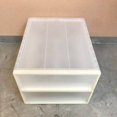 無印良品　ポリプロピレン　収納ケース　衣類ケース　引出し式  2個セット の画像