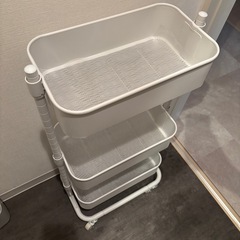 3連スチールラックホワイトの画像