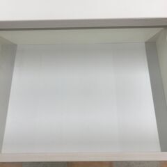 【ジャングルジャングル石川金沢店】  レンジ台 ホワイト/木目調 W90×D45×H94 クリーニング済み												の画像