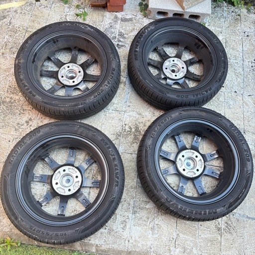 タント タイヤホイールセット 4本 ミネルバ 165/55R15 美品