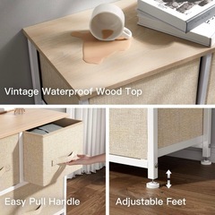 新品美品ベージュ収納タンスの画像