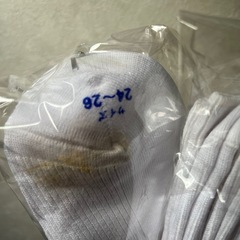 【未使用】6足セット　24センチ　25センチ　26センチ　白ソックス　靴下の画像