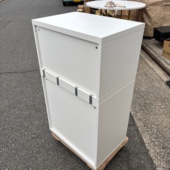 【IKEA】 キャビネット 扉2枚  キッチン収納　収納棚　棚　白　ホワイトの画像