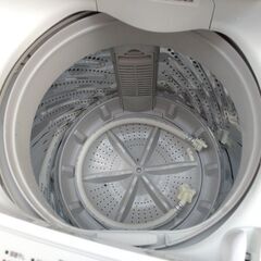 ¥6000/06-09/IRISOHYAMA アイリスオーヤマ 5.0kg 上開き 全自動洗濯機 JAW-T504 ホワイト 2024年製 清掃済み 通電確認済みの画像